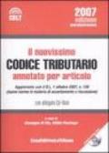 Il nuovissimo codice tributario annotato per articolo. Con CD-ROM