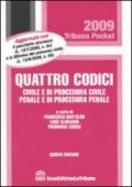 Quattro codici. Civile e di procedura civile, penale e di procedura penale