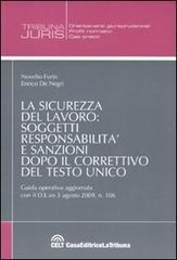 La sicurezza del lavoro: soggetti, responsabilità e sanzioni dopo il correttivo del testo unico