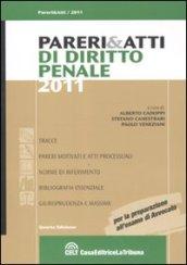 Pareri & atti di diritto penale