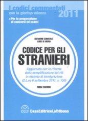 *CODICE PER GLI STRANIERI 2011