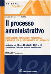 Il processo amministrativo. Orientamenti, annotazioni processuali e formule per gli adempimenti dell'avvocato