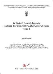 Antonio Labriola, «La Sapienza», l'immagine del tempo