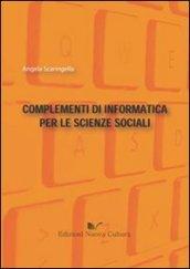 Complementi di informatica per le scienze sociali