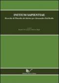 Initium sapientiae. Ricerche di Filosofia del diritto per Alessandro Dal Brollo