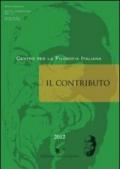 Il contributo (2012): 3