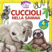 Animal club. Cuccioli nella savana. Libro puzzle. Ediz. illustrata