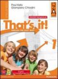 That's it! Ediz. mylab. Per la Scuola media. Con e-book. Con espansione online: 1