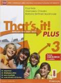 That's it! Plus. Con Fascicolo esame. Per la Scuola media. Con e-book. Con espansione online vol.3