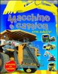 Macchine e camion con adesivi