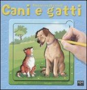 Cani e gatti. Disegna con gli stencil. Ediz. illustrata