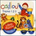 Caillou. Treno 1 2 3. Libro puzzle