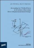 Accounting for P-delta effects in structures when using direct displacement-based design