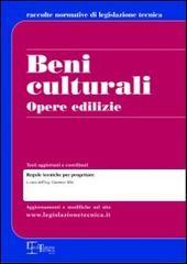 Beni culturali. Opere edilizie