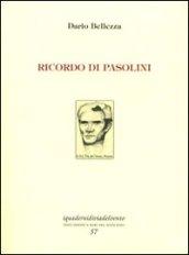 Ricordo di Pasolini