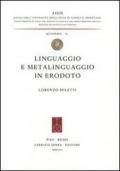 Linguaggio e metalinguaggio in Erodoto