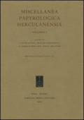 Miscellanea papyrologica herculanensia. Ediz. italiana e francese: 1