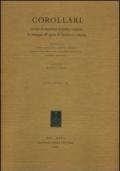 Corollari. Scritti di antichità etrusche e italiche in omaggio all'opera di Giovanni Colonna. Ediz. italiana, francese e inglese