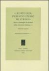 Legato son, perch'io stesso mi strinsi. Storie e immagini di animali nella letteratura italiana: 1