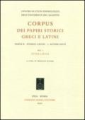Corpus dei papiri storici greci e latini. Parte B. Storici latini. 1: Autori noti. Titus Livius