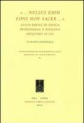 «... Nullus enim fons non sacer...». Culti idrici di epoca preromana eromana (Regiones VI-VII)