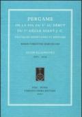 Pergame de la fin du Ve au début du Ier siècle avant J.-C. Pratiques monétaires et histoire