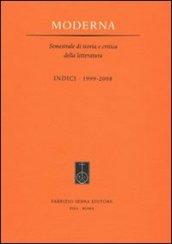 Moderna. Semestrale di teoria e critica della letteratura. Indici 1999-2008