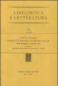 L'antica fiamma. Incroci di metodi e intertestualità per Roberto Mercuri