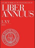 Liber annuus 2015. Ediz. italiana, inglese e tedesca