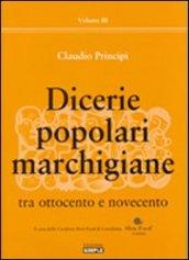 Dicerie popolari marchigiane tra Ottocento e Novecento