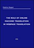 The role of online machine translation in Webpage translation