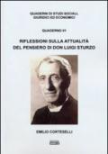 Riflessioni sull'attualità del pensiero di don Luigi Sturzo