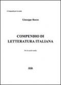 Compendio di letteratura italiano. Per la Scuola media