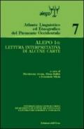 Alepo I-I: lettura interpretativa di alcune carte