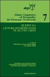 Alepo I-I: lettura interpretativa di alcune carte