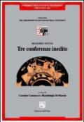 Massimo Vetta. Tre conferenze inedite