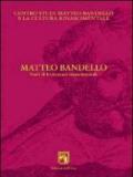 Matteo Bandello. Studi di letteratura rinascimentale