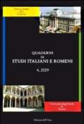 Quaderni di studi italiani e romeni (2009). Ediz. multilingue: 4
