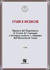 Quaderni del Dipartimento di scienze del linguaggio e letterature comparate dell'Università di Torino