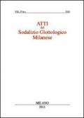 Atti del sodalizio glottologico milanese (2009). 4.