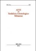Atti del sodalizio glottologico milanese (2010). 5.