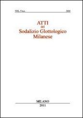 Atti del sodalizio glottologico milanese (2010). 5.