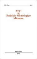 Atti del sodalizio glottologico milanese (2011): 6