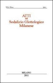 Atti del sodalizio glottologico milanese (2011): 6