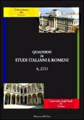 Quaderni di studi italiani e romeni (2011). Ediz. multilingue: 6