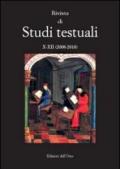 Studi testuali vol. 10-12 (2008-2010). Ediz. multilingue