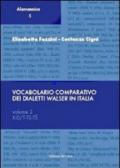 Vocabolario comparativo dei dialetti Walser in Italia. 2: X-D/T-TS-T