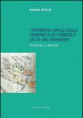 Toponimia orale della comunità di Carisolo (alta val Rendena). Materiali e analisi