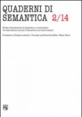 Quaderni di semantica (2014). Ediz. multilingue