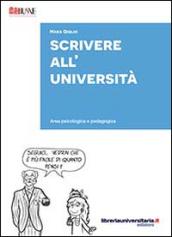 Scrivere all'Università. Area psicologica e pedagogica